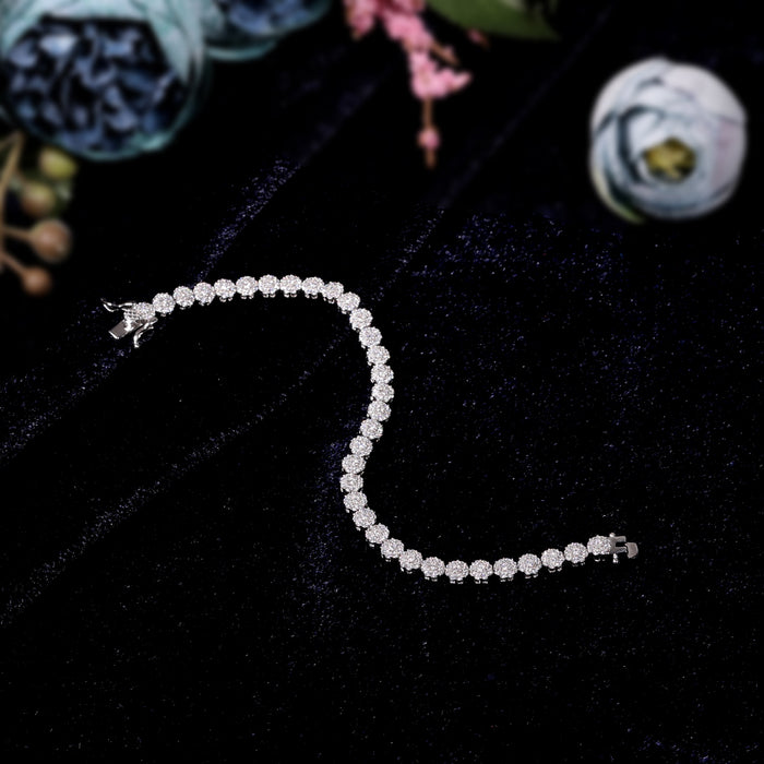 Statement Circular Tennis Bracelet