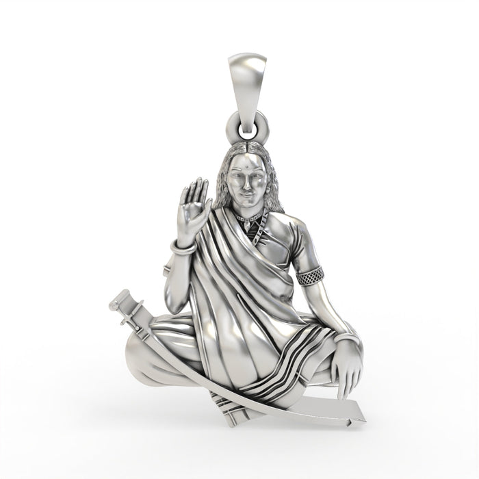 Silver Mogalmaa Pendant ( Gold-Plated )