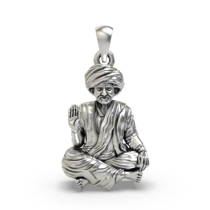 925 Oxidised Silver Bhoja Bhagat Pendant