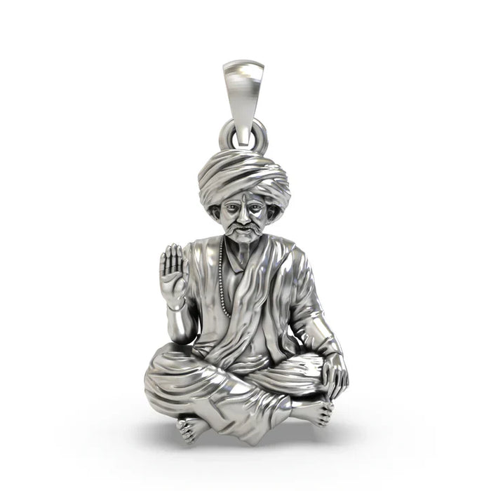 925 Oxidised Silver Bhoja Bhagat Pendant