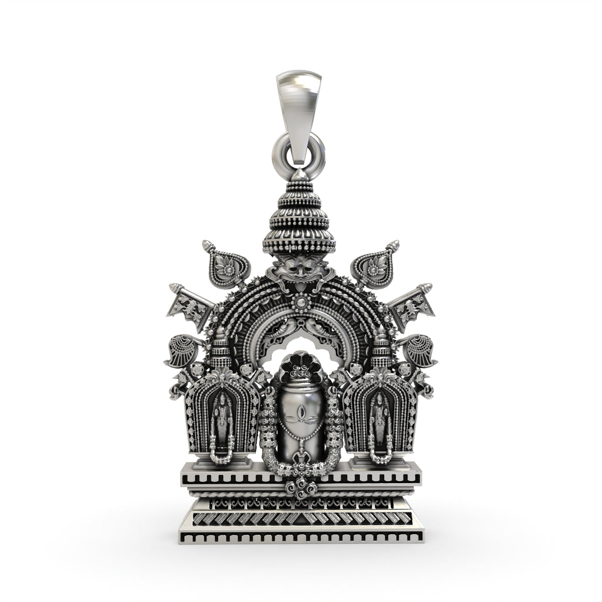 925 Silver Shivling Pendant – Divine Lord Shiva Lingam Amulet | Spiritual Protection Jewelry