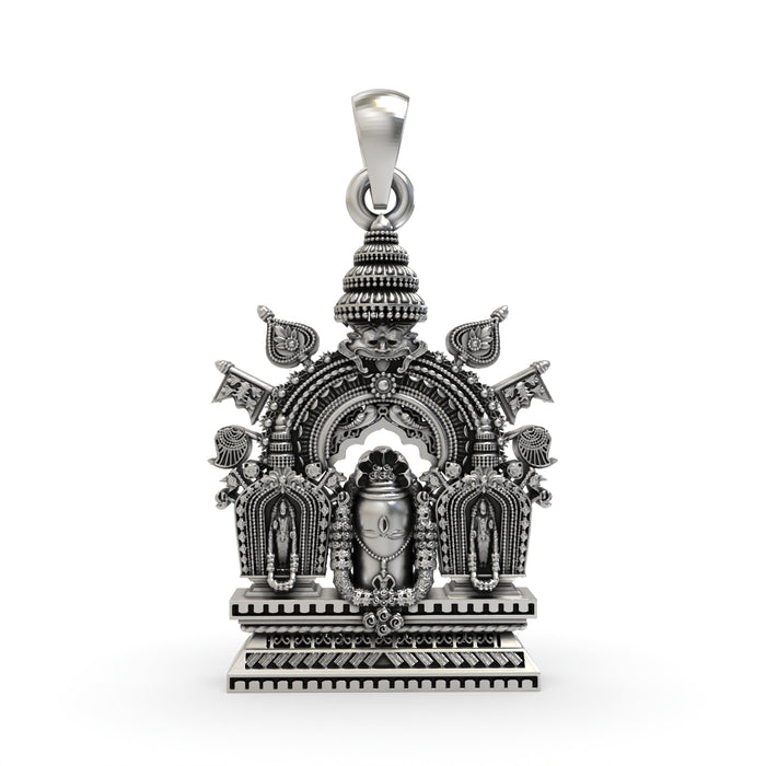 925 Silver Shivling Pendant – Divine Lord Shiva Lingam Amulet | Spiritual Protection Jewelry