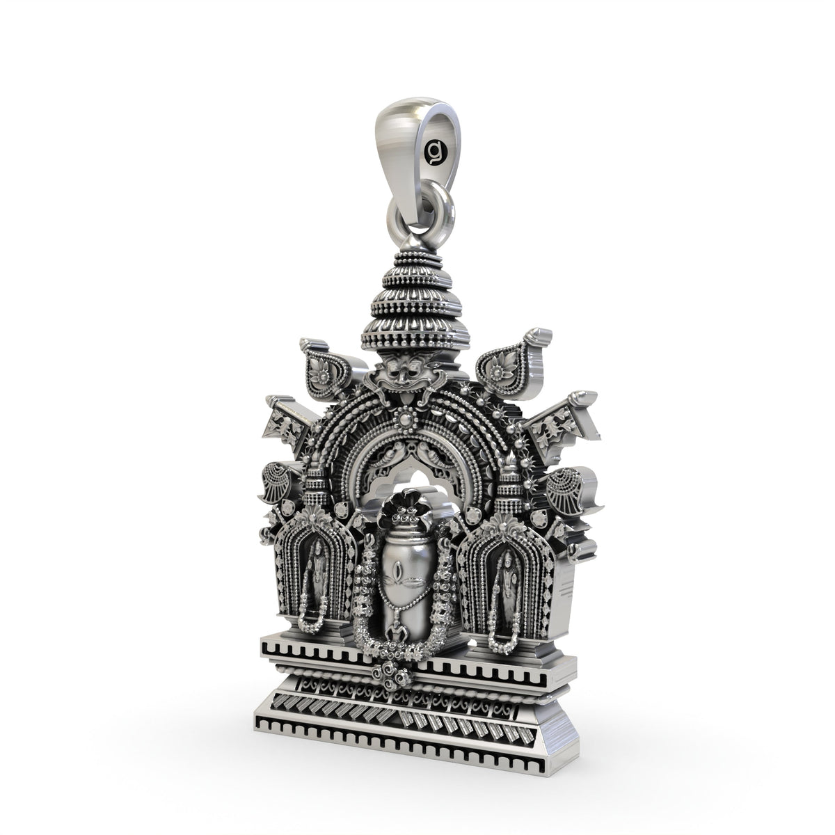 925 Silver Shivling Pendant – Divine Lord Shiva Lingam Amulet | Spiritual Protection Jewelry