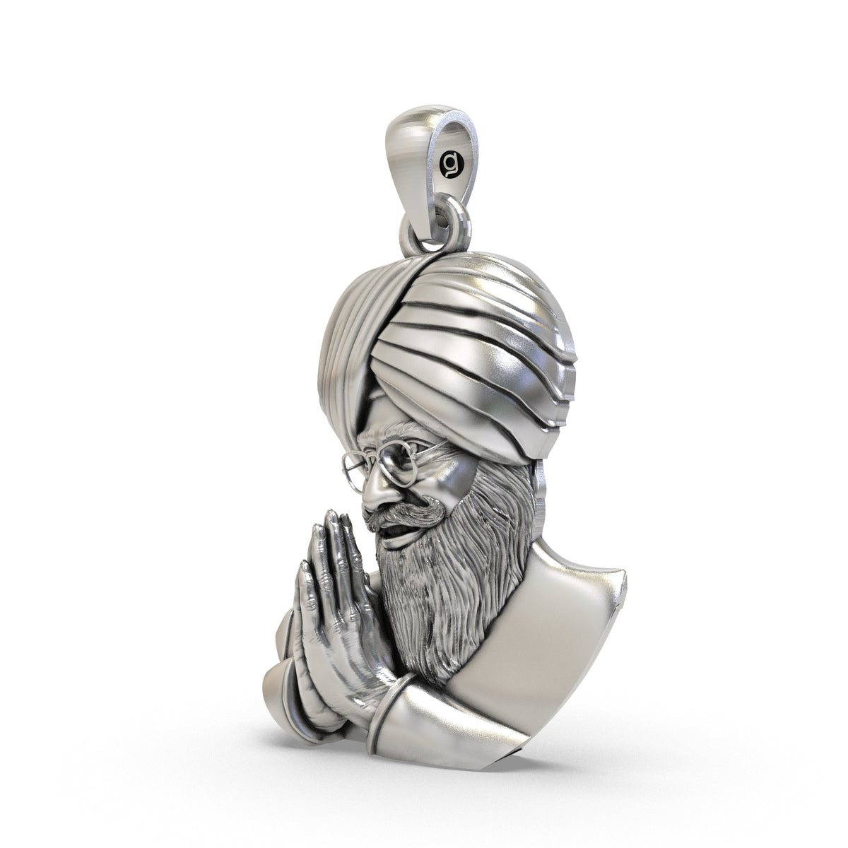 925 Silver Baba Gurinder Singh Ji Pendant