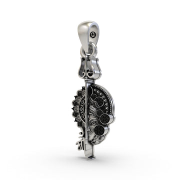 925 Silver Maa Pendant | Powerful Hindu Goddess Pendant for Protection & Blessings | Devotional Temple Jewelry for Women & Men