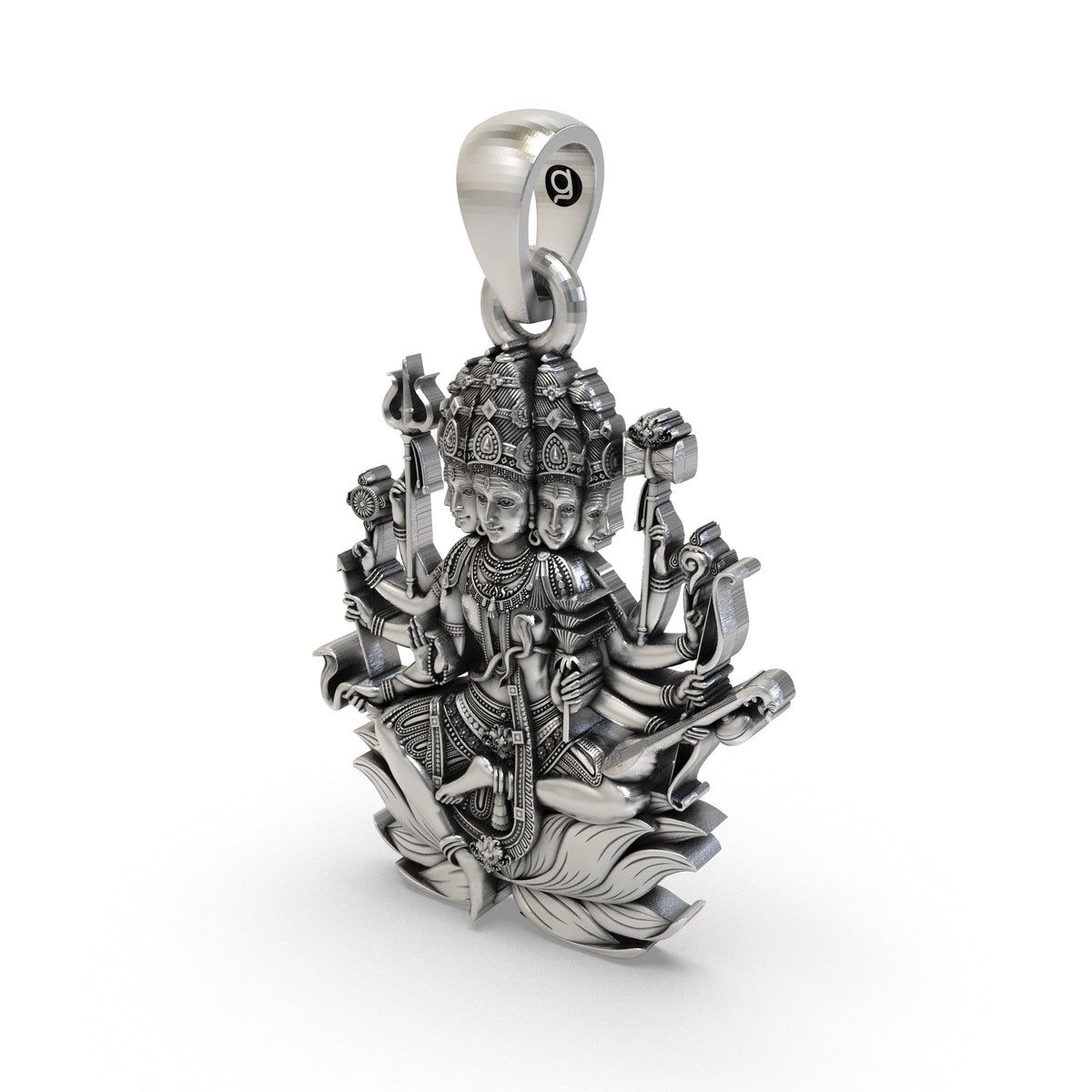 925 Silver Panchmukhi Shiva Pendant – Powerful Five-Faced Mahadev Amulet for Protection & Spiritual Energy