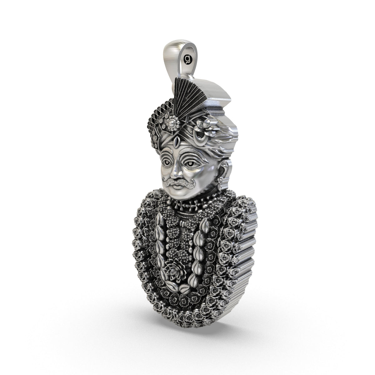 925 Sterling Silver Mahakaleshwar Pendant — Lord Shiva Mahakal Face