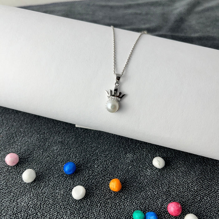 Sterling Silver Pearl Beaded Necklace