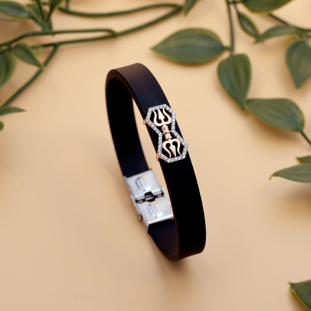 92.5 silvar Trishul Rakhi Bracelet