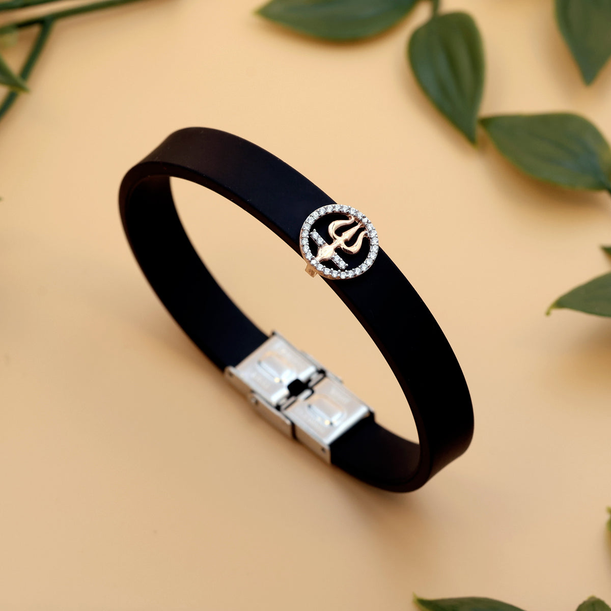 92.5 silvar Trishul Rakhi Bracelet