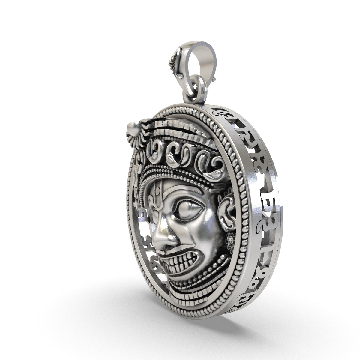 925 Silver Kashtbhanjandev Salangpur Hanumanji Pendant – Powerful Protection & Energy Shield Amulet