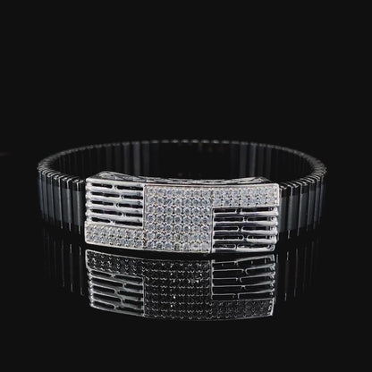 925 Silver Stretchable Men's  Rolex Bracelet